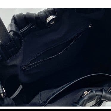 巾着 立体プリーツ仕様巾着型ショルダーバッグ