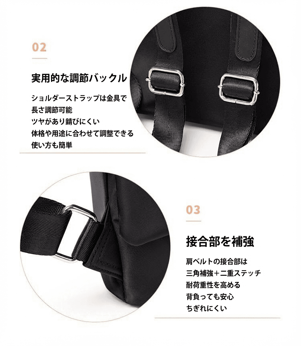 巾着 ファー付き巾着型リュックサック多機能ポケット