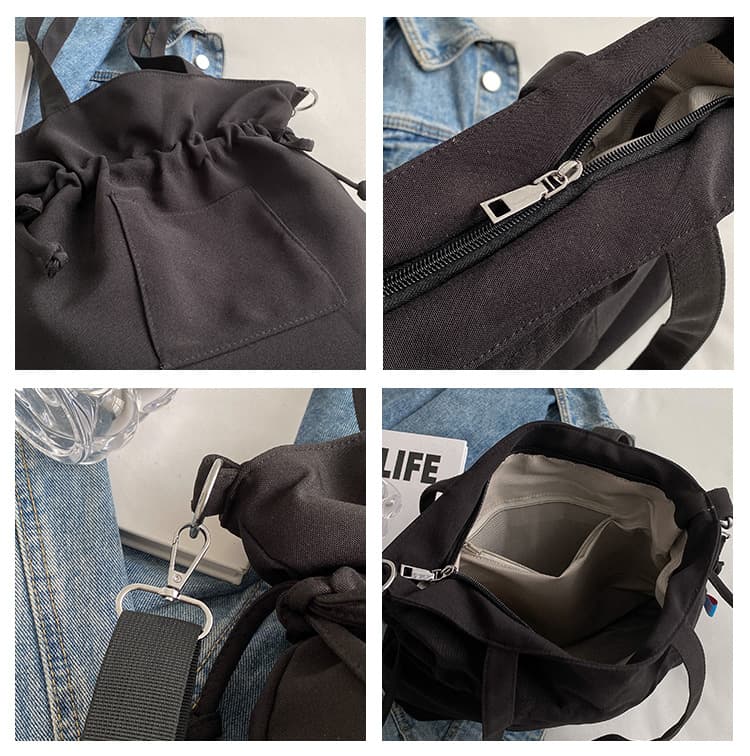 巾着 上品な巾着型ショルダーバッグ