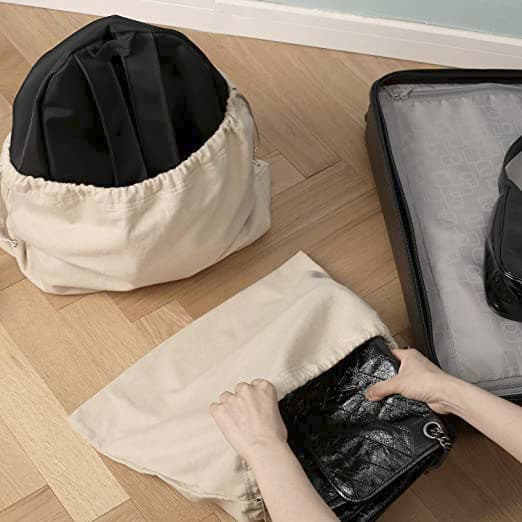 巾着 シンプル巾着型収納袋セット