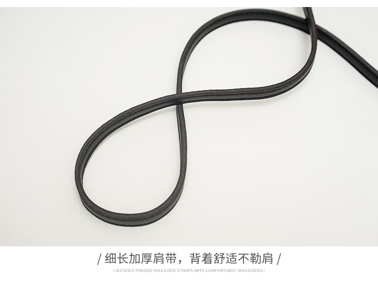 巾着 房飾り付き本革巾着ショルダー鞄