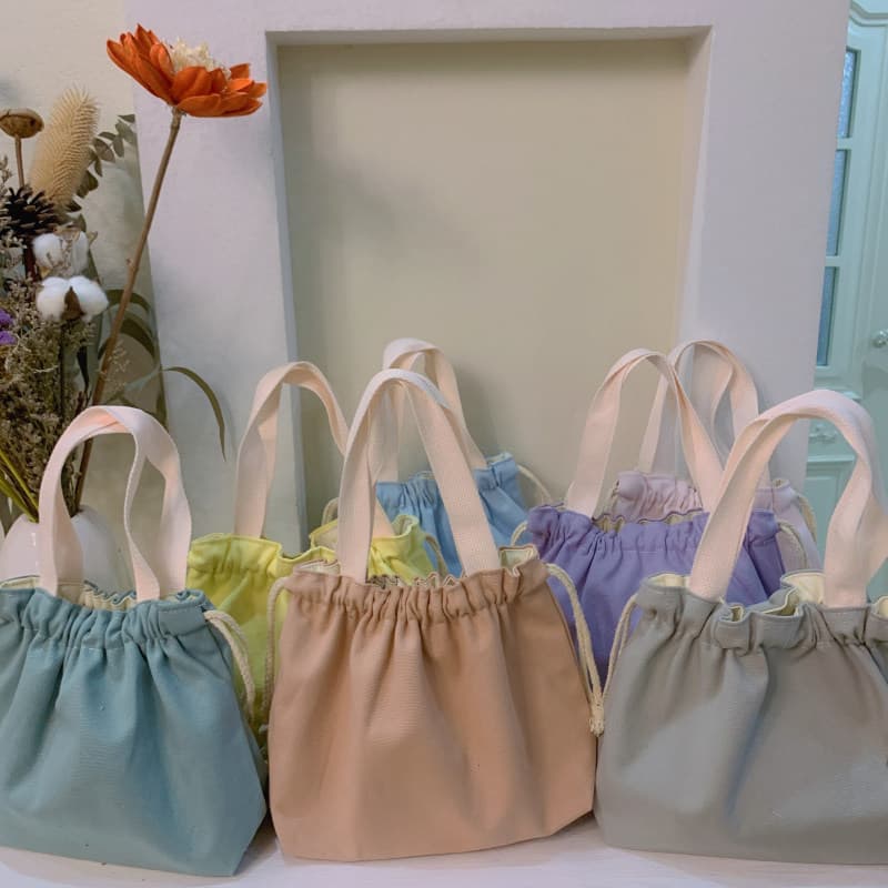 巾着 ナチュラルコットン巾着トートポーチ