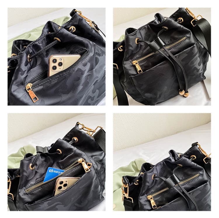 巾着 上品シンプル巾着ショルダーバッグ