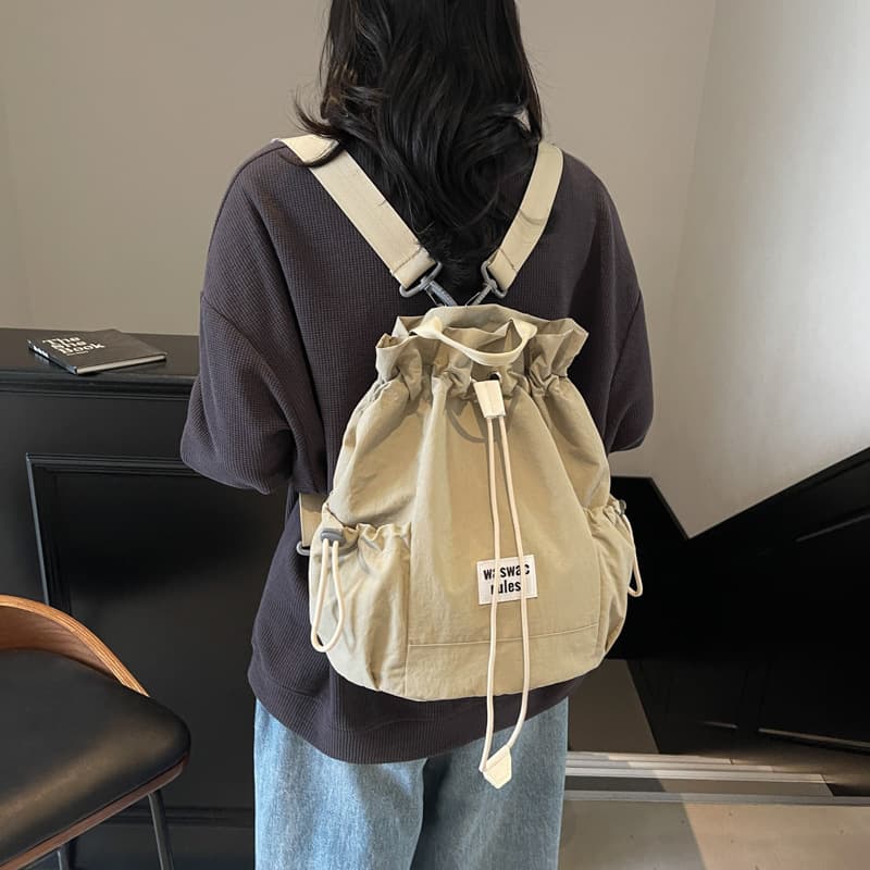 巾着 カジュアル巾着型リュックサック
