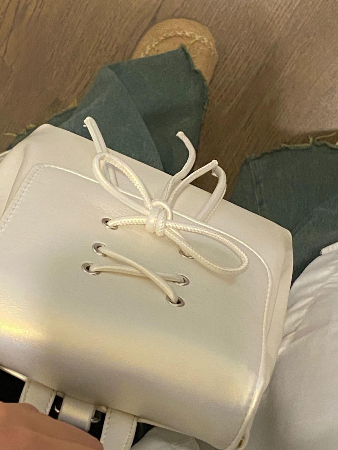巾着 チェーン付き二通り使える巾着リュック