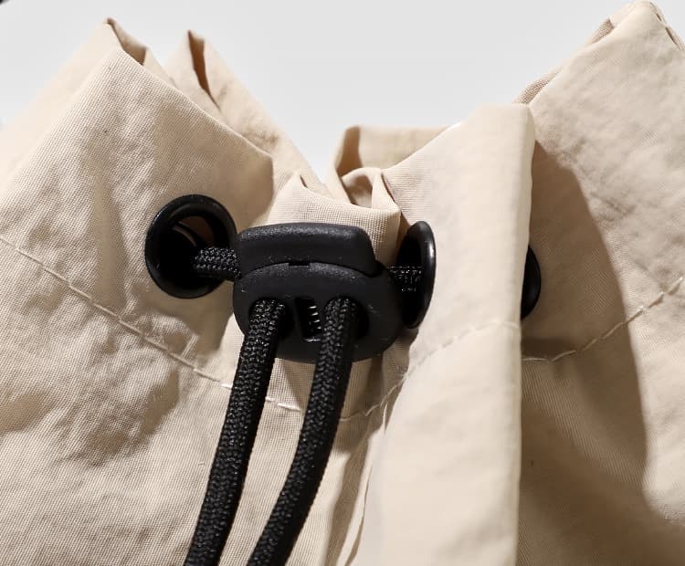 巾着 シンプル風合い巾着ショルダー