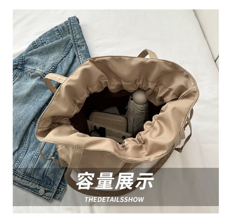 巾着 シンプル巾着ショルダーバッグ