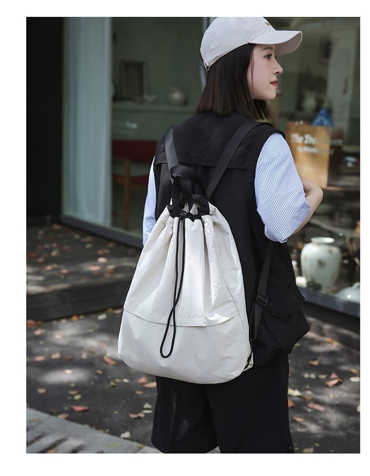 巾着 シンプル巾着式リュックサック