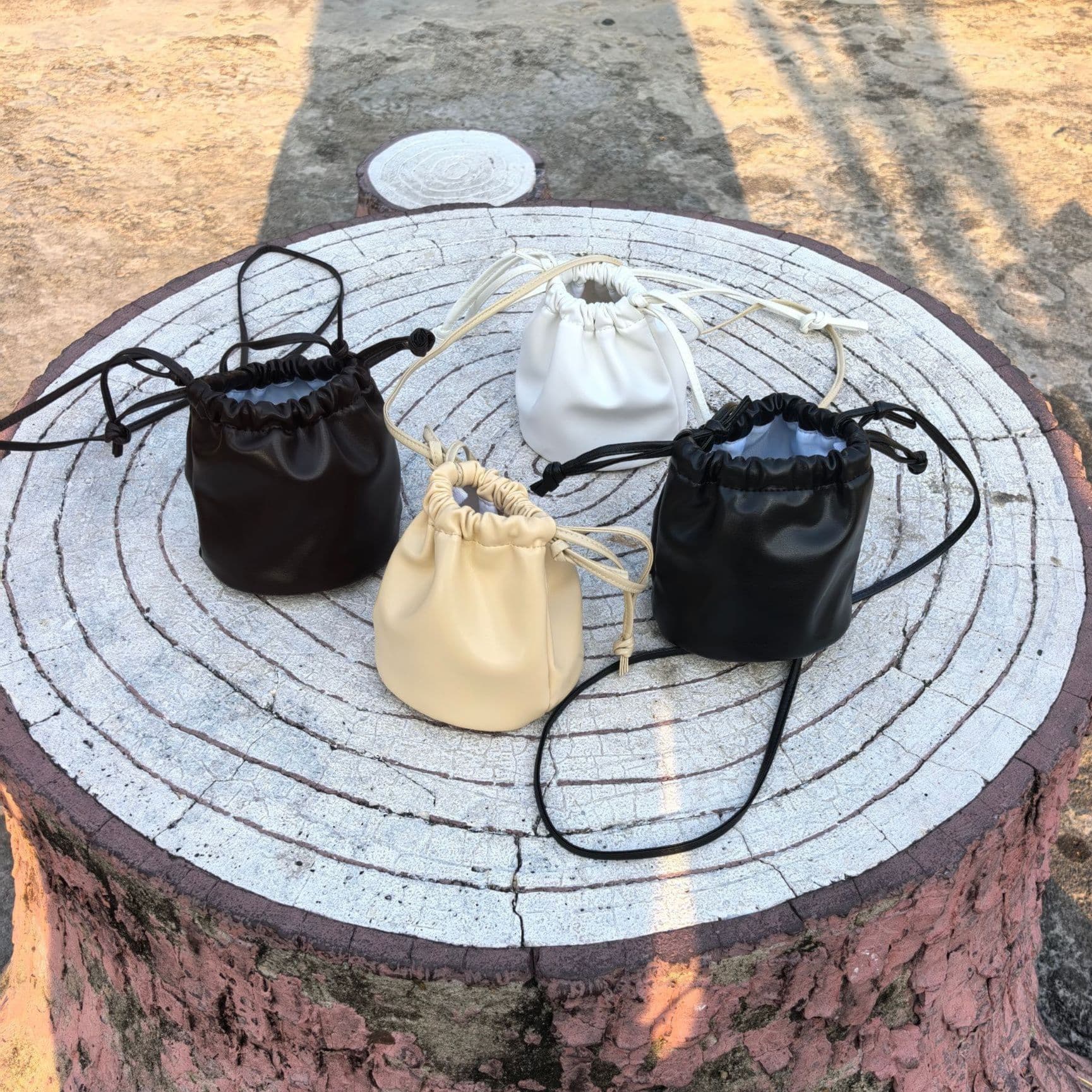 巾着 なめらか手触り巾着ミニトート