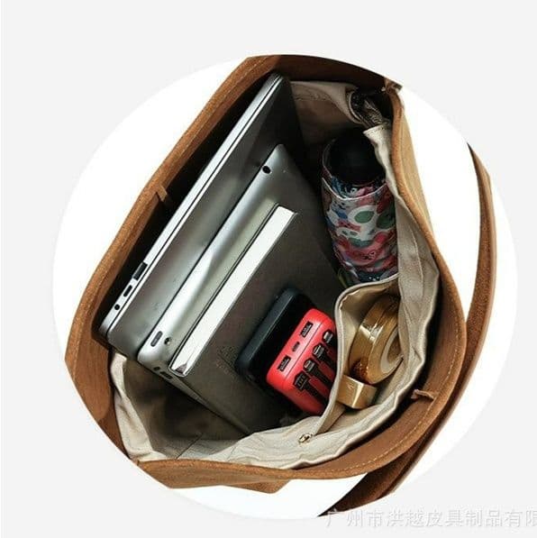 巾着 上質素材のゆったり巾着トートバッグ