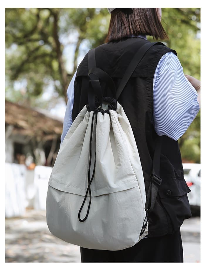 巾着 シンプル巾着式リュックサック