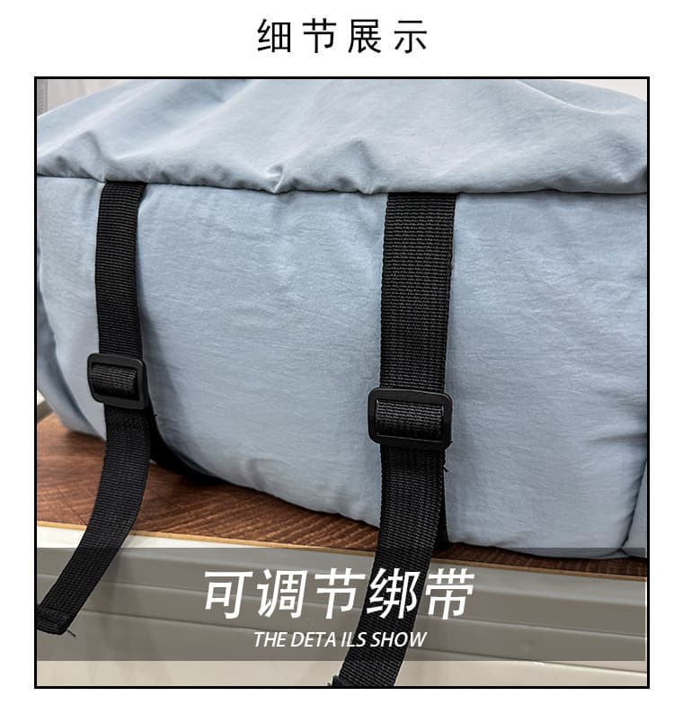 巾着 多機能ポケット付き巾着型リュックサック