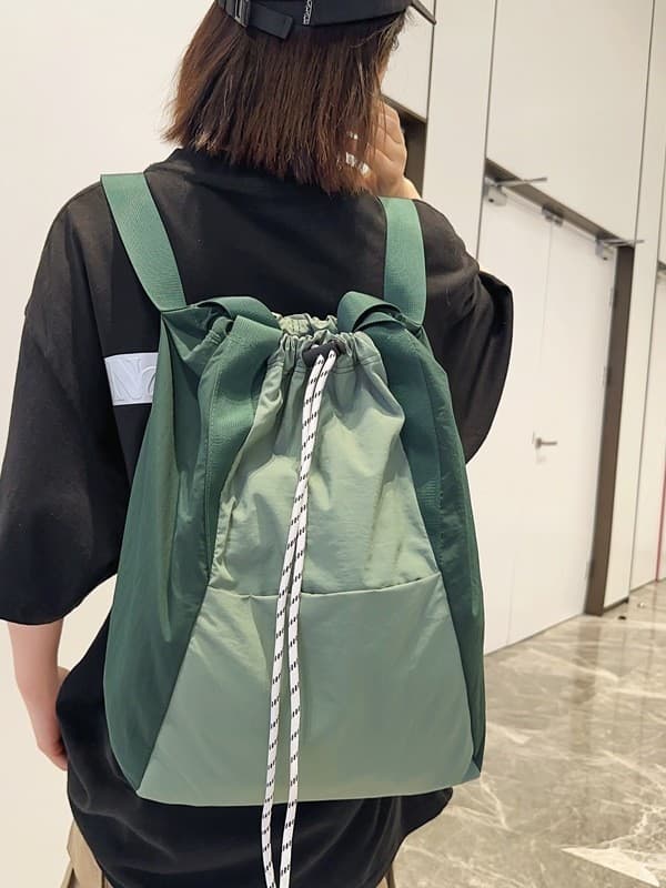 巾着 大容量カジュアル巾着リュックサック