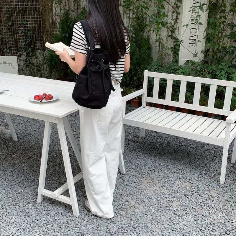 巾着 シンプル巾着型ショルダーバッグ