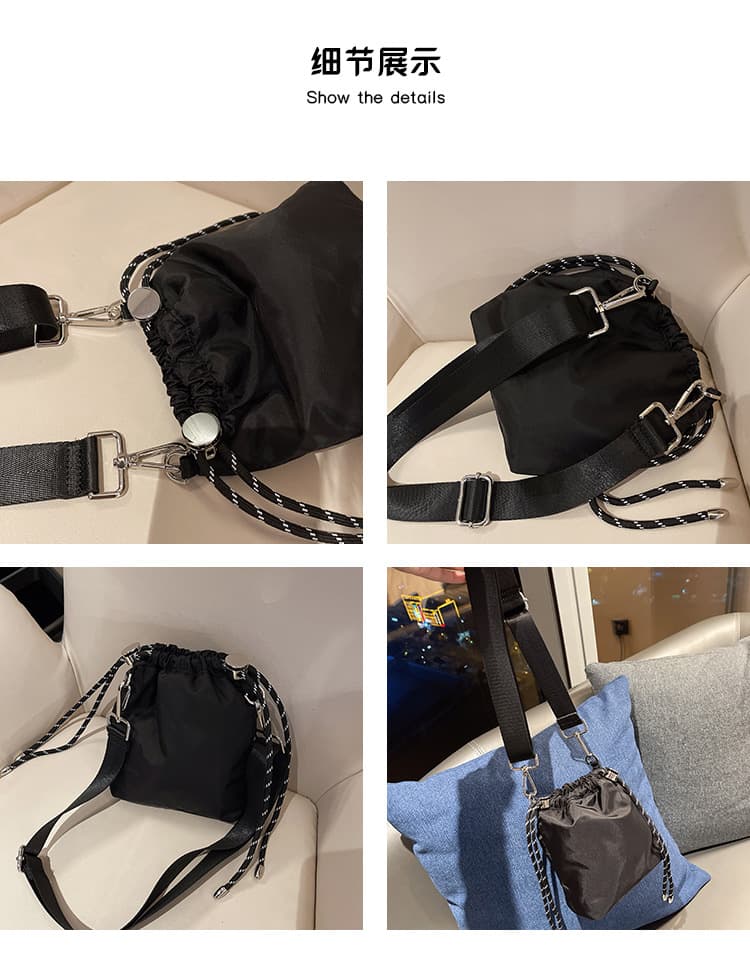 巾着 シンプル巾着ショルダーかばん