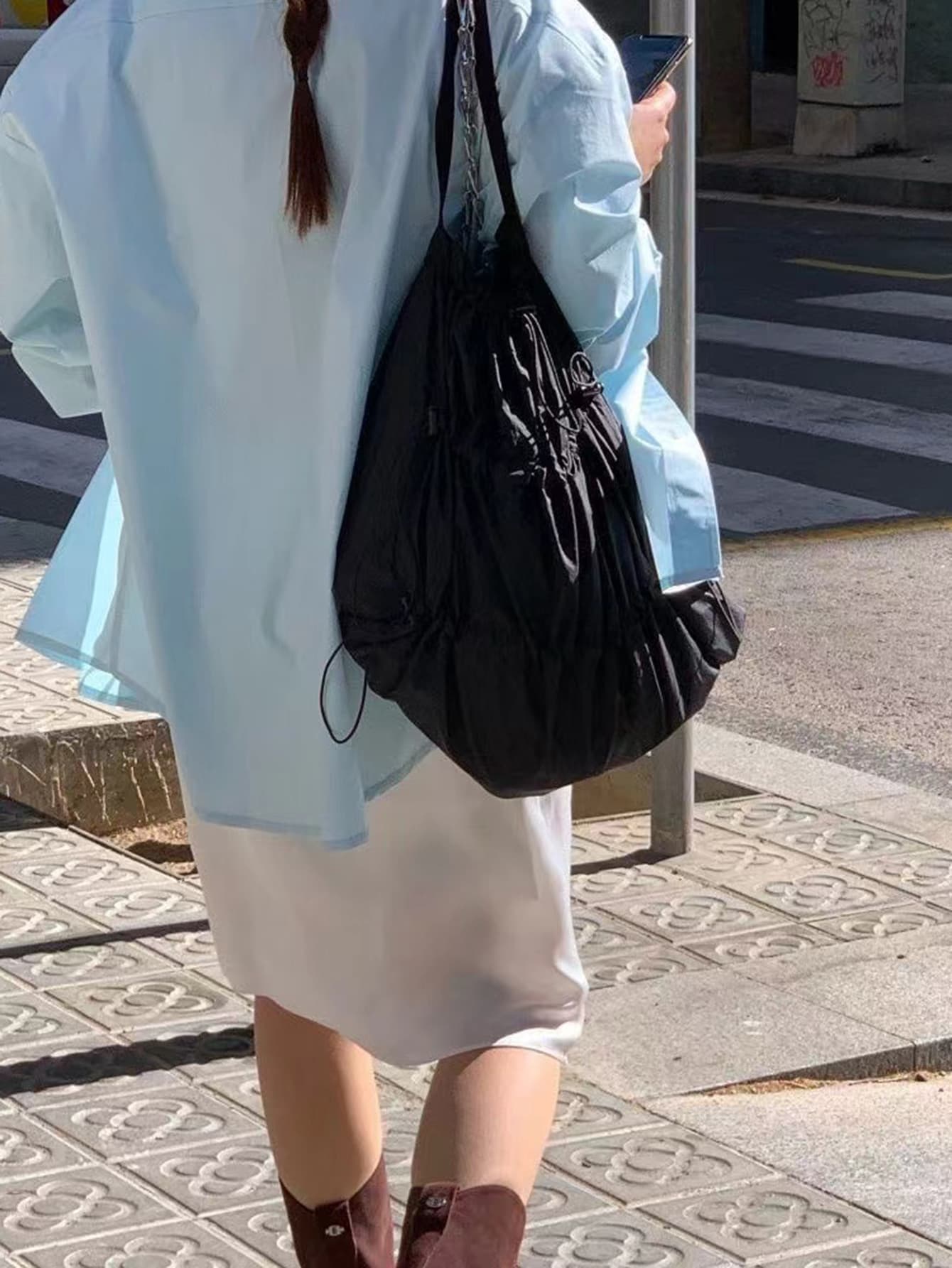 巾着 軽量ナイロン巾着リュックサック