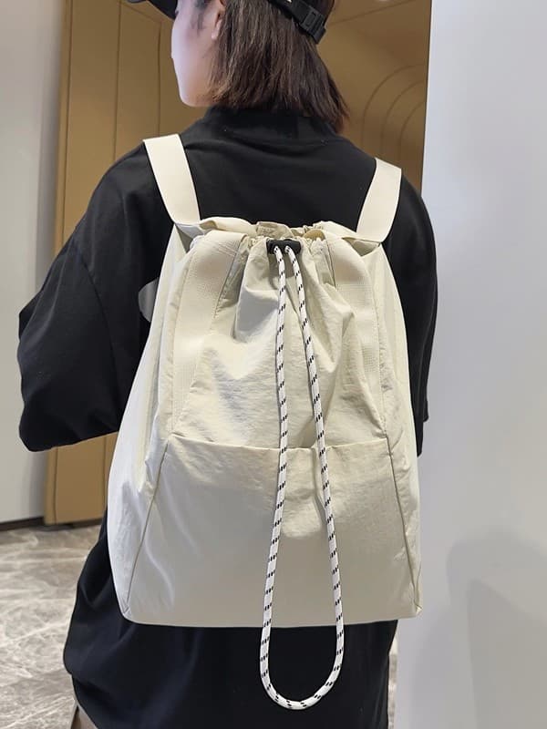 巾着 大容量カジュアル巾着リュックサック