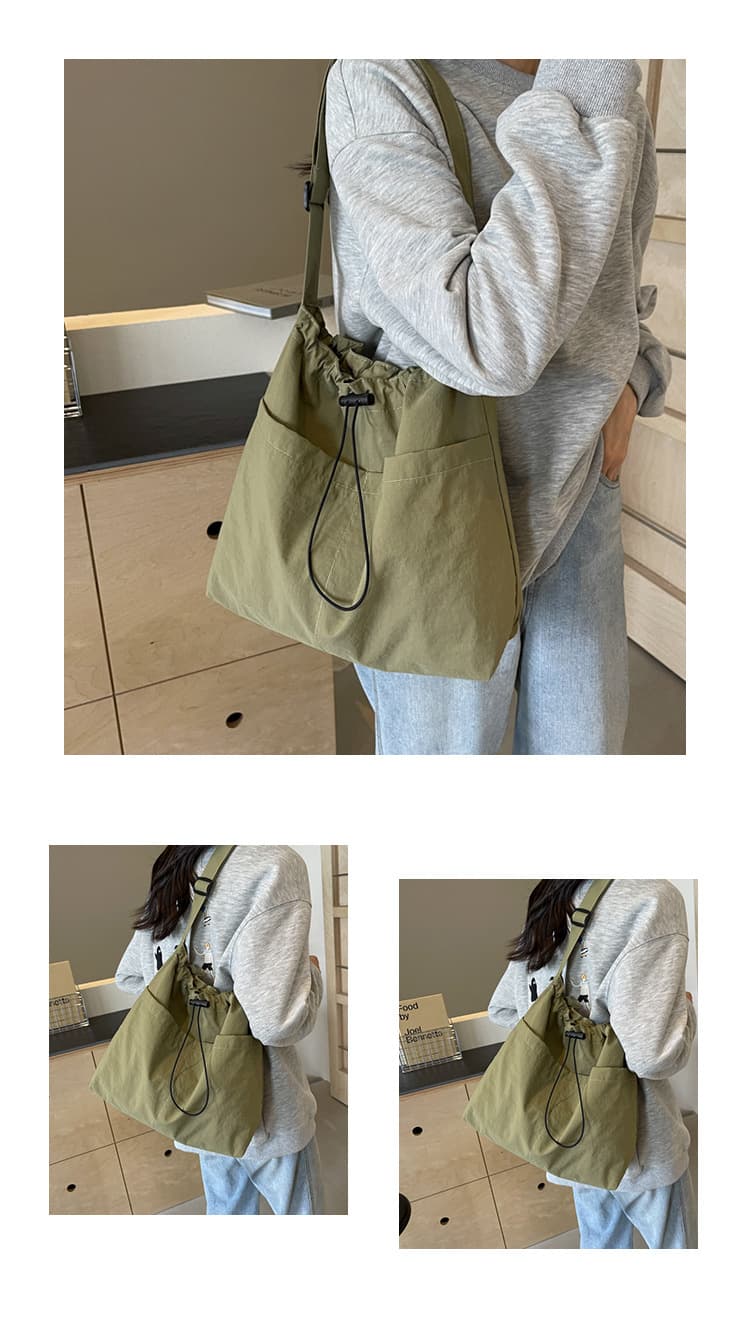 巾着 シンプル巾着ショルダーバッグ