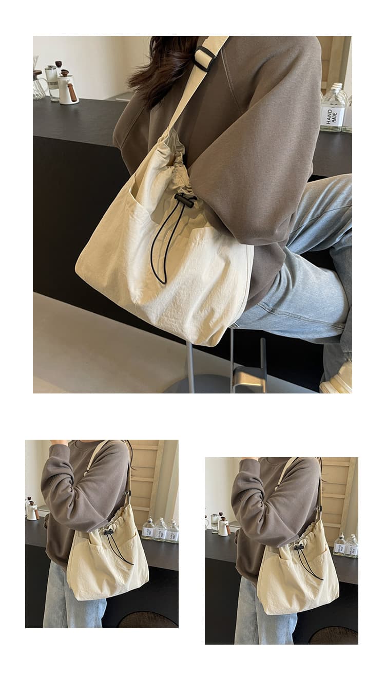 巾着 シンプル巾着ショルダーバッグ